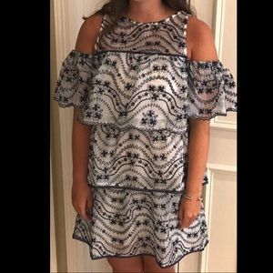 Cold Shoulder Ruffle Dress